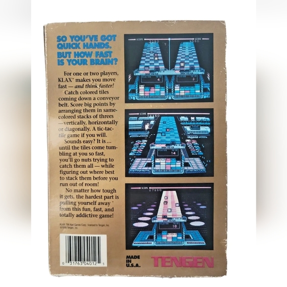 NES KLAX Nintendo Entertainment System Complete with Inserts READ - Imperfect - Picture 4 of 16